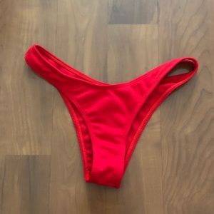 Zaful bikini bottom, red